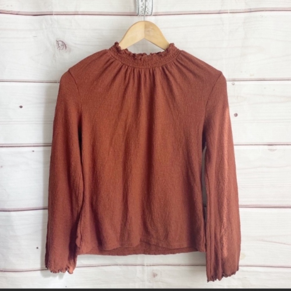 Madewell Mock Neck Knit Top